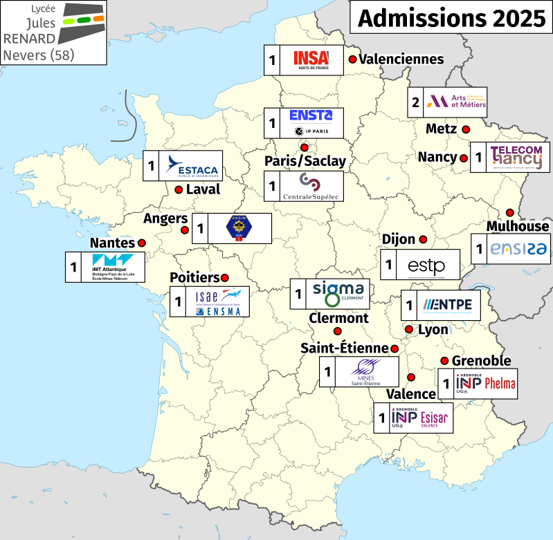 carte des résultats