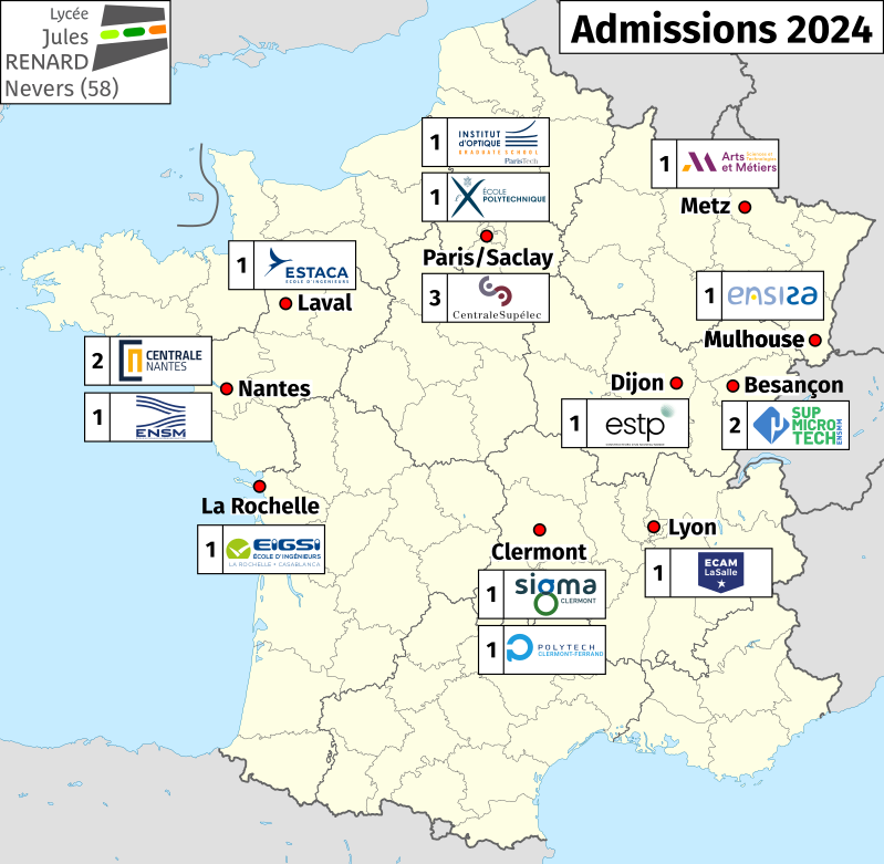 carte des résultats