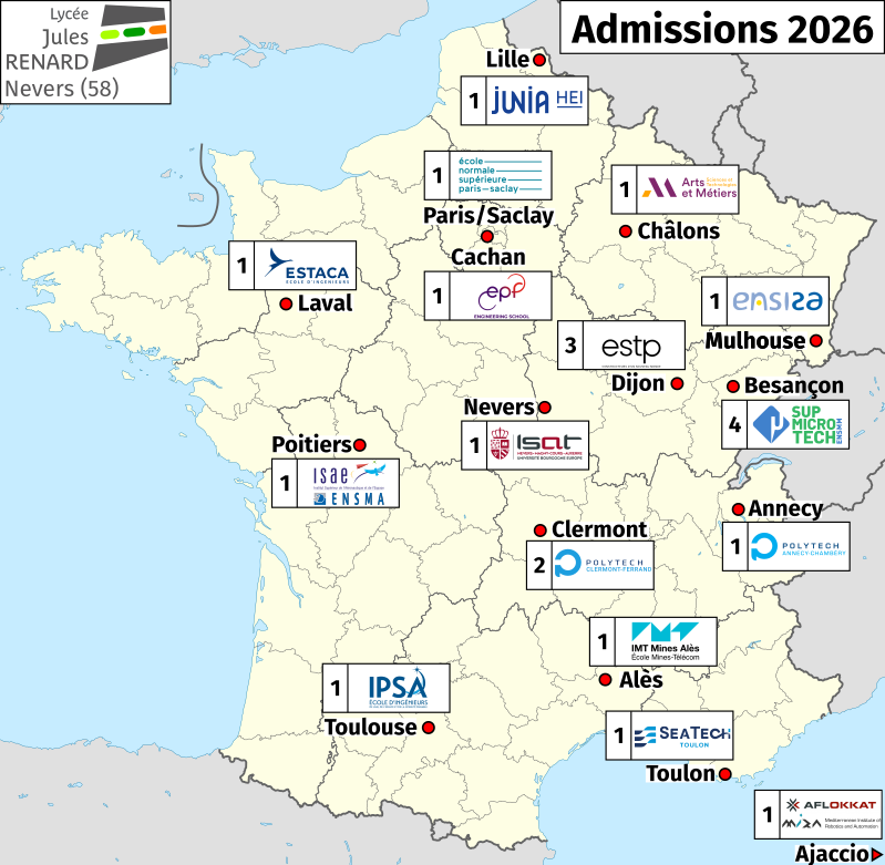carte des résultats